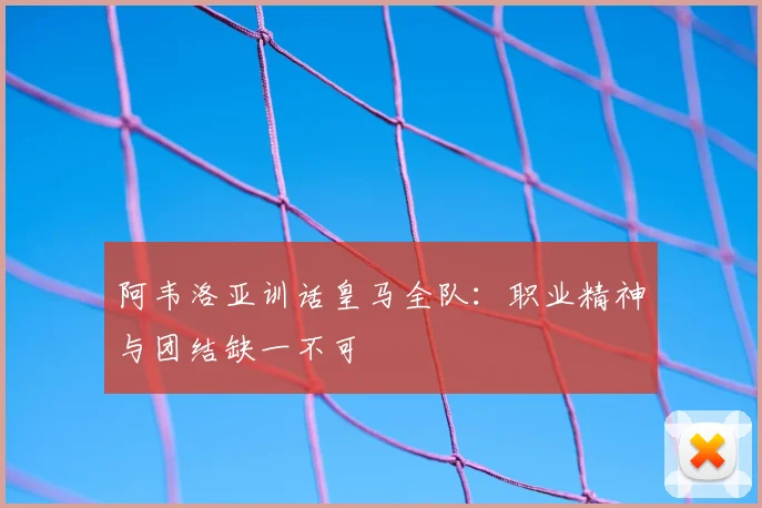 阿韦洛亚训话皇马全队:职业精神与团结缺一不可